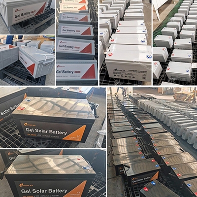 Amosolar Front End Batterie au plomb acide 12V100AH Batterie au gel solaire avec 3000 cycles de vie