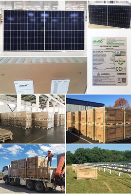 Jinko 550W 700W 630W 610W 585WW 620W 580W 500W Panneau solaire bifacial pour le système complet