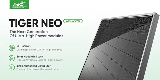 Panneau solaire bifacial de type N-TOPCON mono demi-double verre 500w avec sortie de puissance 500w