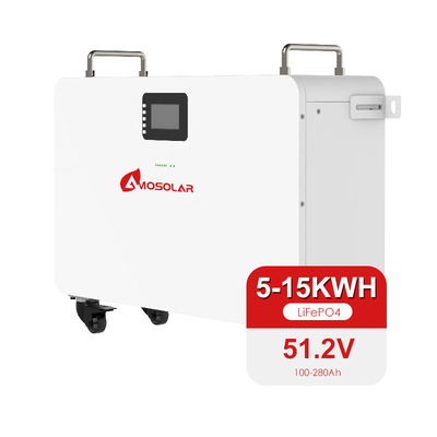 51.2V stockage d'énergie 5kwh 10kwh batterie au lithium Lifepo4 pour les systèmes solaires par Amosolar