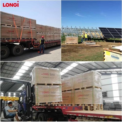 Modules photovoltaïques Longi HIMO 7 580W 570W 590W Mono Bifacial pour panneau solaire Système photovoltaïque