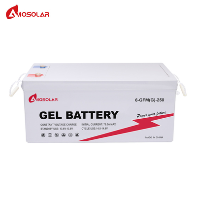 330*173*212mm Deep Cycle Gel Batterie solaire 12V 100AH 200AH 250AH pour l'énergie solaire