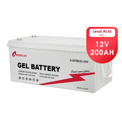 Amosolar meilleure batterie au gel stockage solaire pour les bateaux 250Ah/200Ah/100Ah 12V/24V/36V/48V