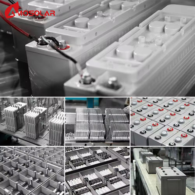 Énergie de cycle profond standard de l'UE 12V 100Ah 120Ah 200Ah Piles à gel Amosolar pour OEM/ODM