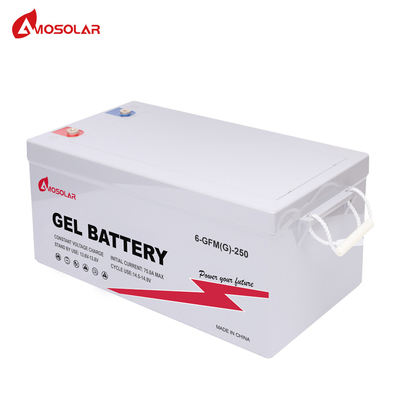 Amosolar 12V 100Amp 250Ah Piles rechargeables à cycle profond pour batterie au gel solaire