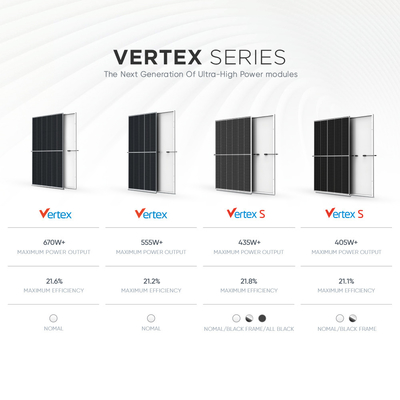 Trina Vertex 435W 500W 550W 600W 670W Panneaux solaires monocristallins Module PV Eu