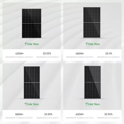 TOPCON Jinko N Type 570W 580W 585W Module photovoltaïque bifacial avec câble de 4,0 mm2 en stock dans l'UE