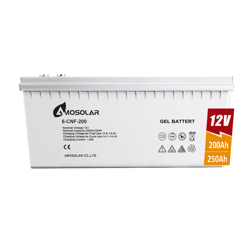 250h 12v batterie plomb-acide scellée durable et fiable pour le système d'énergie solaire