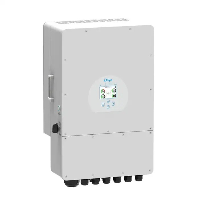 Invertisseur hybride Deye à sortie triphasée de 10 kW pour système d'électricité hybride solaire 380v