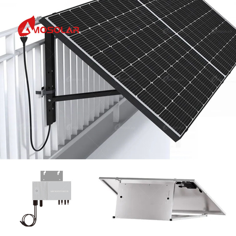 MPPT Système de support de panneaux solaires pour balcon Amosolar sur réseau hybride 800w 1000w 1200w
