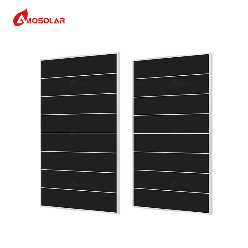 Cadre en alliage d'aluminium anodisé 410W Panneaux solaires à bardeaux Module PV pour panneau solaire de toit