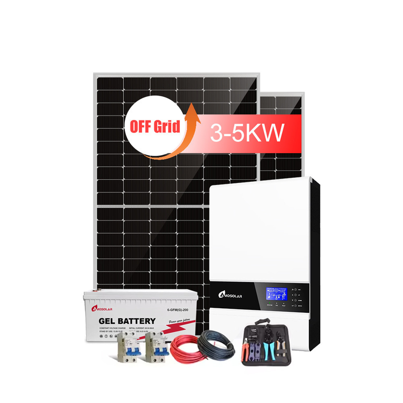 Coût du système d'énergie solaire 5KW 8KW 10KW pour le réseau domestique hors réseau régulateur PWM complet