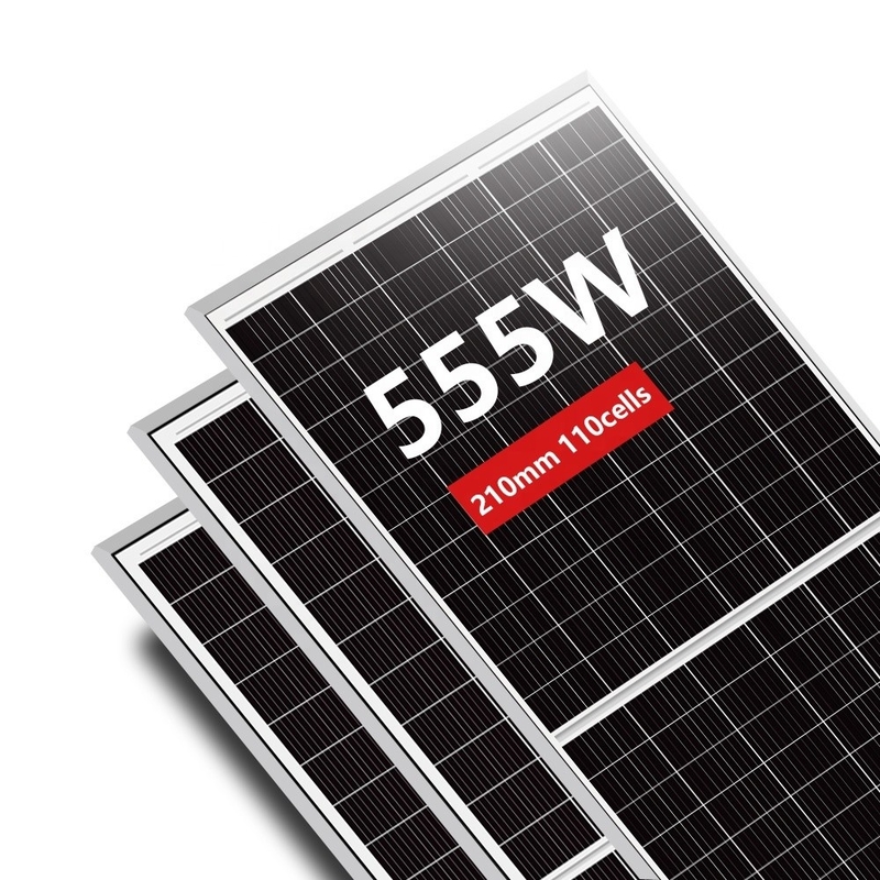 Amosolar Mono 535w-555w Panneaux solaires avec demi-cellules PERC de 182 mm Acceptant les commandes OEM
