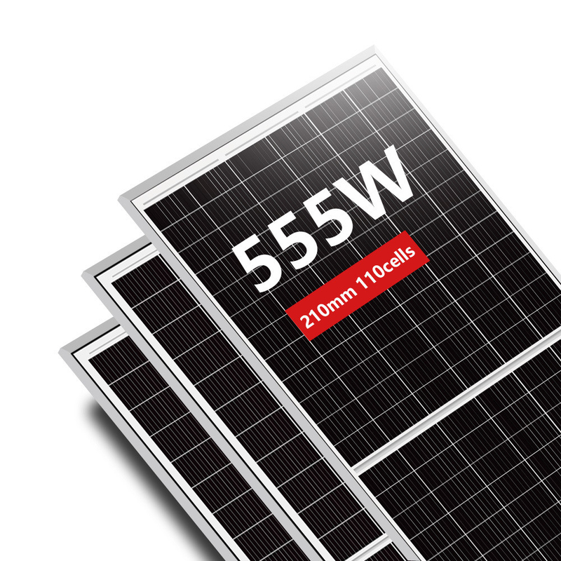 Kit de panneaux solaires bifaciaux de 28,6 kg 535 540 545 550 555 watts pour les installations hors réseau