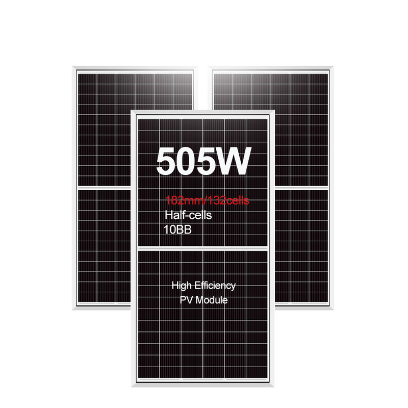Panneau solaire de 500W 505W 495W 500W modules photovoltaïques avec un rendement de 21,25% et CE approuvé