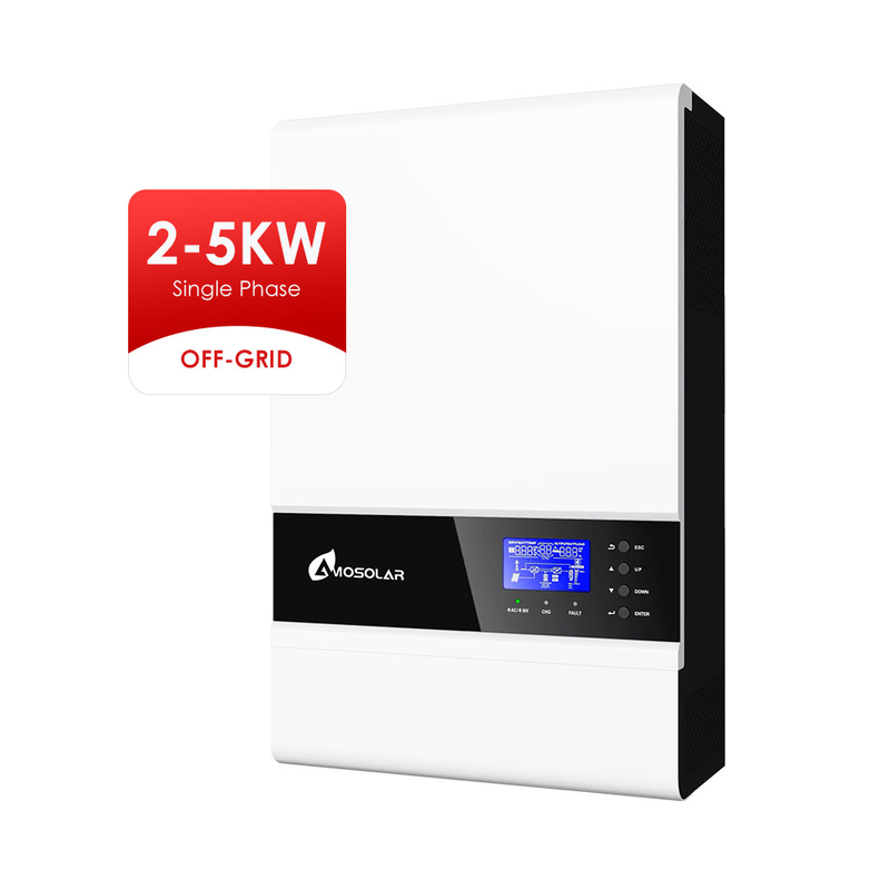 Amsolar 3KW 5KW 8KW 10KW Inverteur solaire hors réseau avec plage de tension MPPT de 60 à 115Vdc