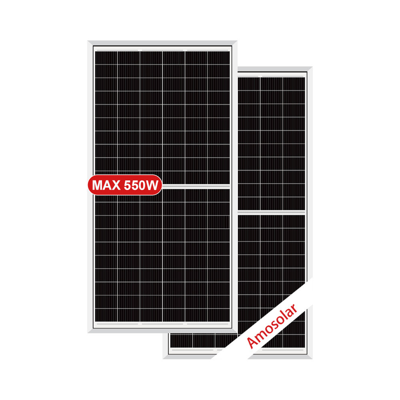 Cadre en alliage d'aluminium anodisé PERC demi-cellule 540w 550w 560w Panneau solaire pour système solaire domestique