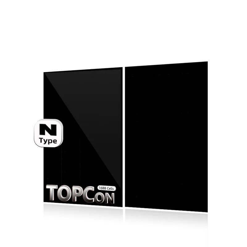 300 mm / 300 mm longueur du câble mono noir complet N type Topcon panneaux solaires 565w 580w avec 144