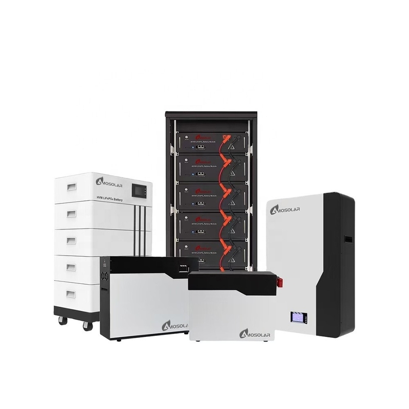 Amosolar 48V/51.2V 100ah 200ah 10kwh 20kwh Batterie Lifepo4 pour les solutions de stockage solaire
