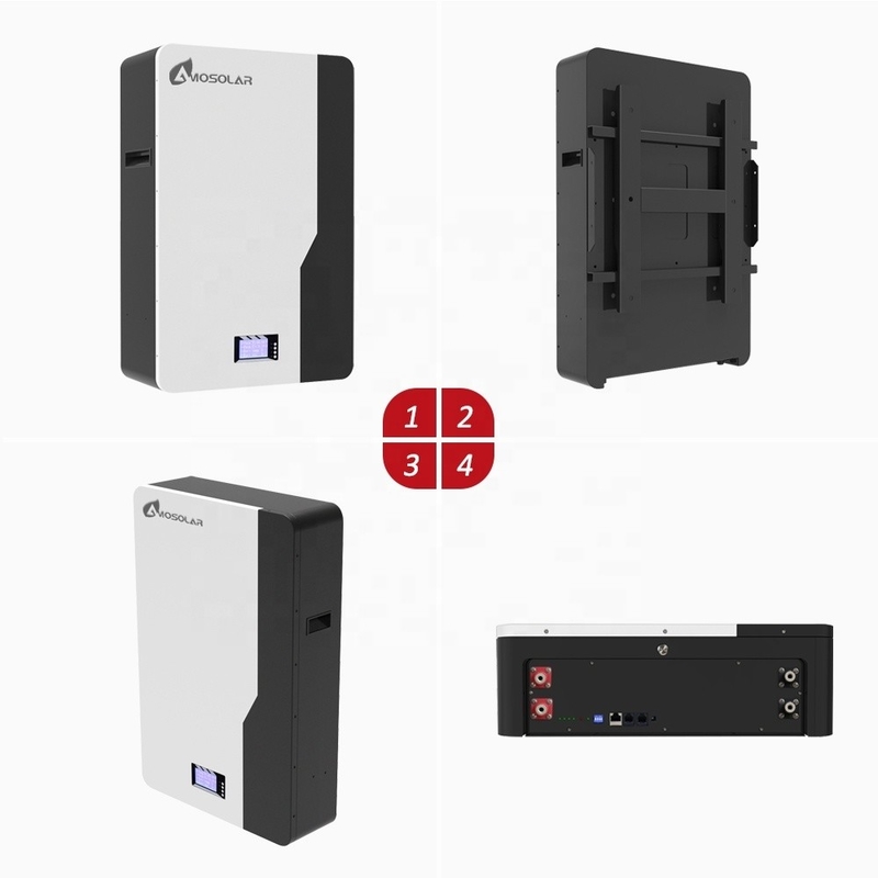 Amosolar 48V/51.2V 100ah 200ah 5kwh 10kwh 2.5kwh Batterie au lithium-ion pour le stockage solaire