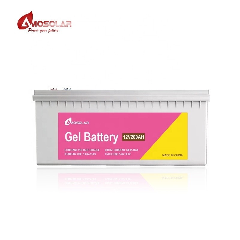 12V 48v 50Ah 100Ah 150Ah 200Ah 250Ah batterie au gel pour système de stockage solaire