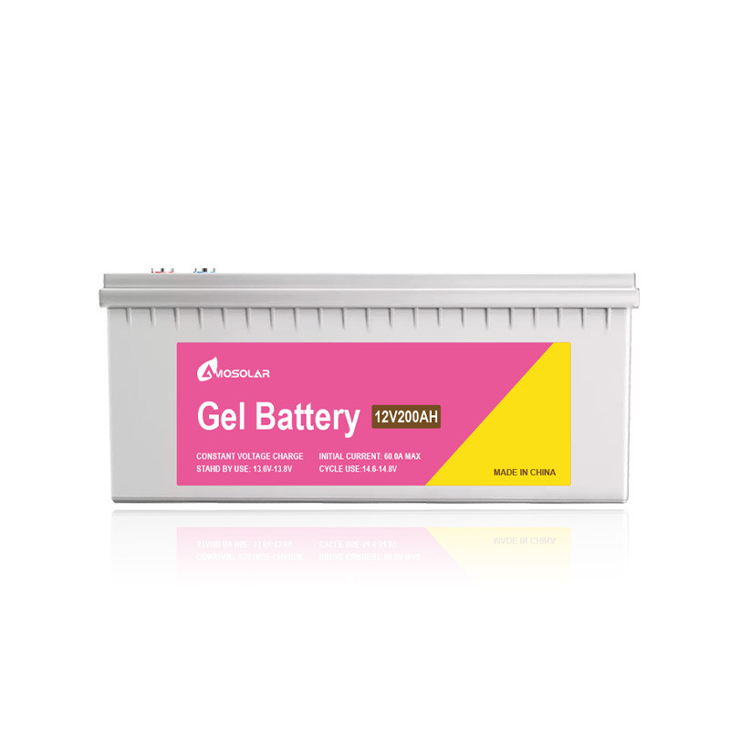 Amosolar 12V 100Ah batterie au plomb durable et stable pour le système de stockage solaire