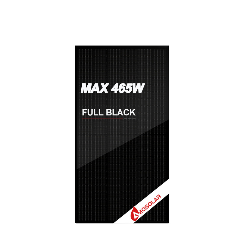 Carte arrière noire mono tout noir 144 cellules 440w 450w 460w 465w Panneaux solaires avec TUV CE