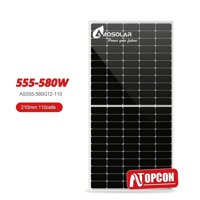 Panneaux solaires monocristallins de type N de 210 mm 560W 570W 580W pour le système d'énergie solaire