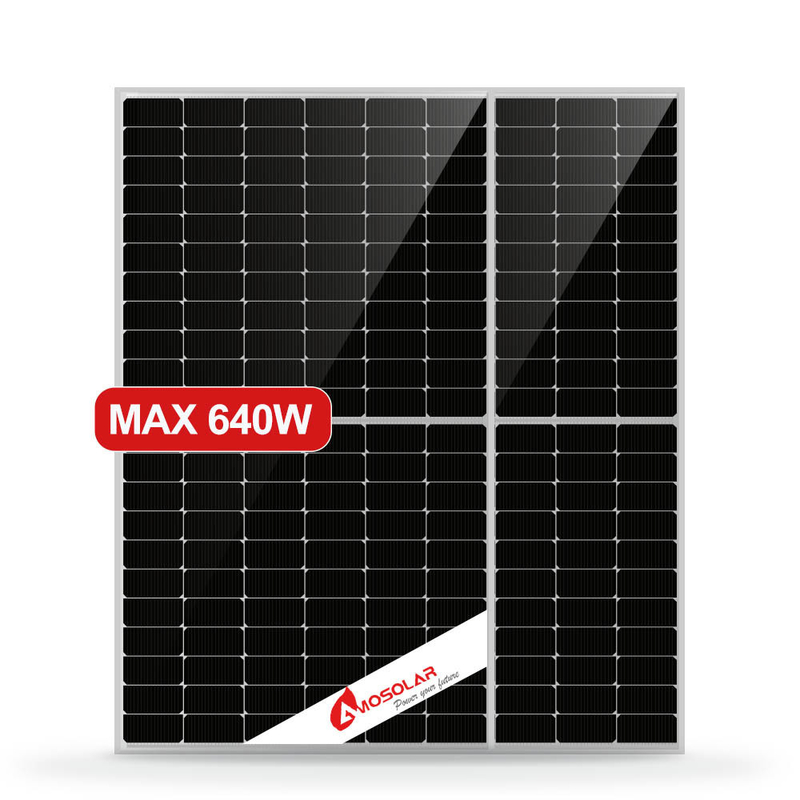 Panneaux solaires monocristallins amosolars de 210 mmx210 mm avec un module photovoltaïque de catégorie A de taille de cellule de type N