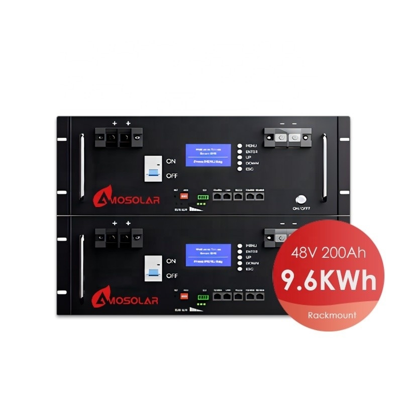 LiFePO4 48V 51.2V batterie au lithium-ion 100Ah 200AH LFP à cycle profond avec composants