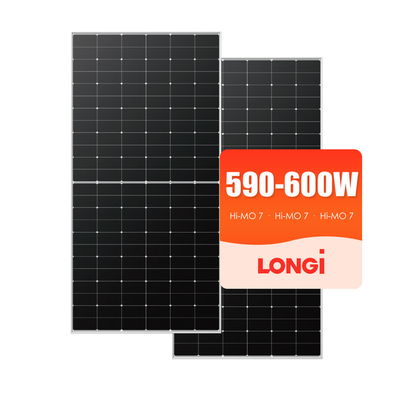 Longi 585W 570W Panneau solaire Générateur d'énergie Tous les panneaux noirs pour le système d'énergie solaire