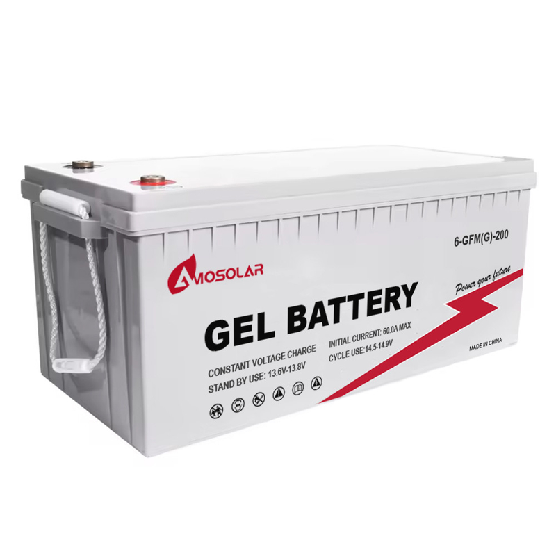 Amosolar EU Stock GEL batterie au plomb acide 12V 100Ah 200Ah 250Ah 300Ah pour voitures électriques