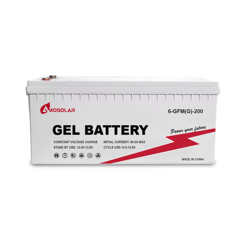Amosolar meilleure batterie au gel stockage solaire pour les bateaux 250Ah/200Ah/100Ah 12V/24V/36V/48V