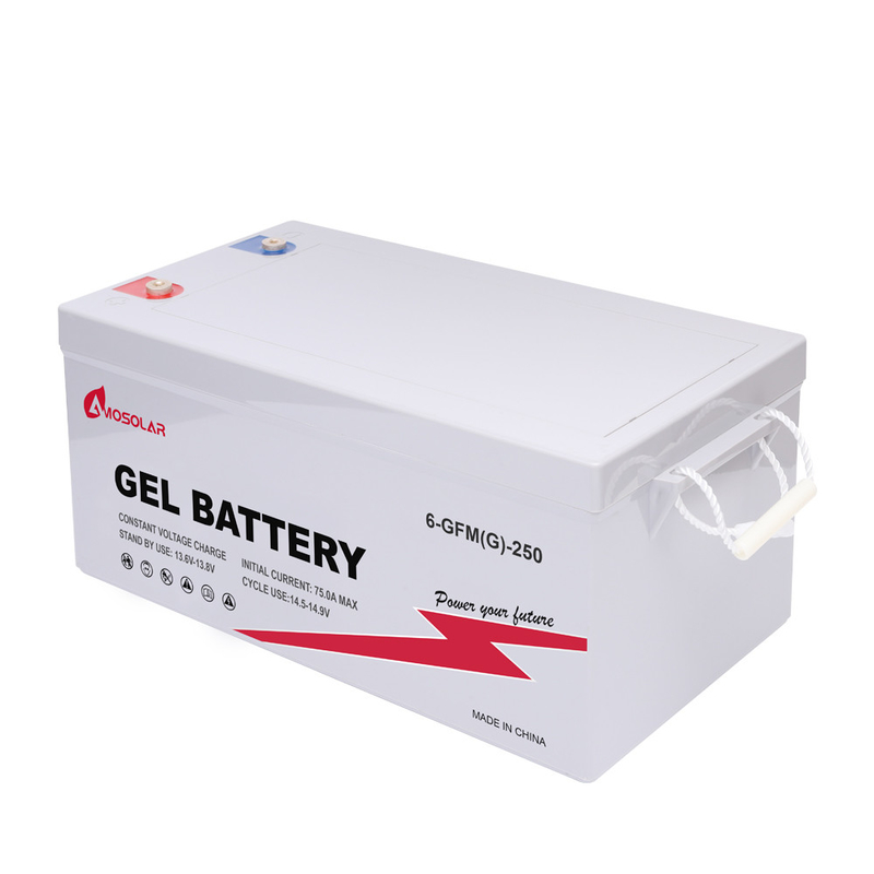 Amosolar Deep Cycle Gel Batterie solaire 12V100AH pour le système de stockage d'énergie de secours