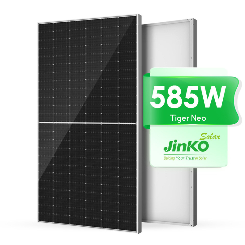 Jinko 182MM N Type 580W 595W 570W Panneaux PV mono à demi-coupe avec boîte de jonction IP68